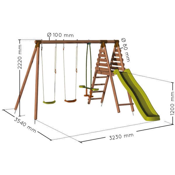 Portique en bois Jonquille